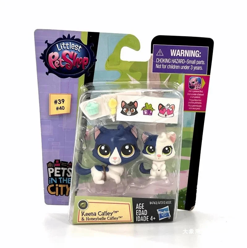 Original Hasbro Littlest Pet Shop Doll Toys Cute Animal Action Figure Big Eyed Pet Model Collection Toy Children's Birthday Gift