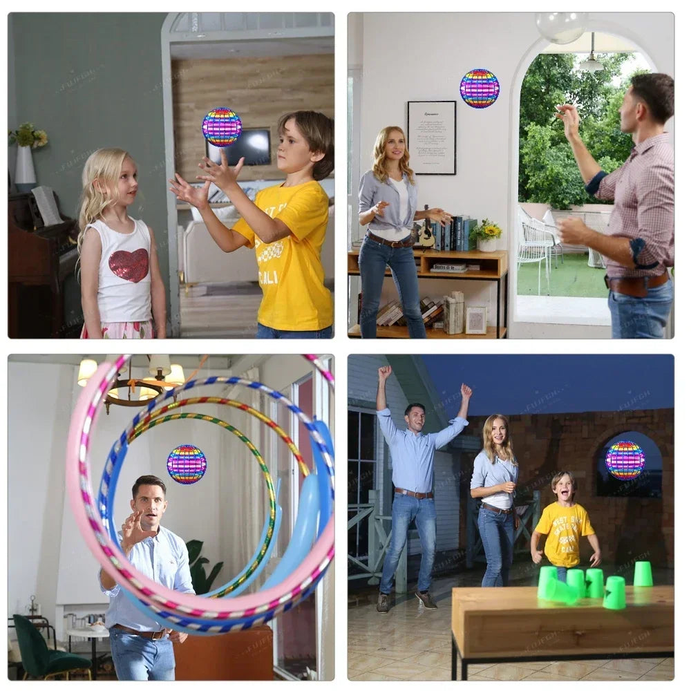 Bola Voladora LED Mágica – Juguete Interactivo Recargable