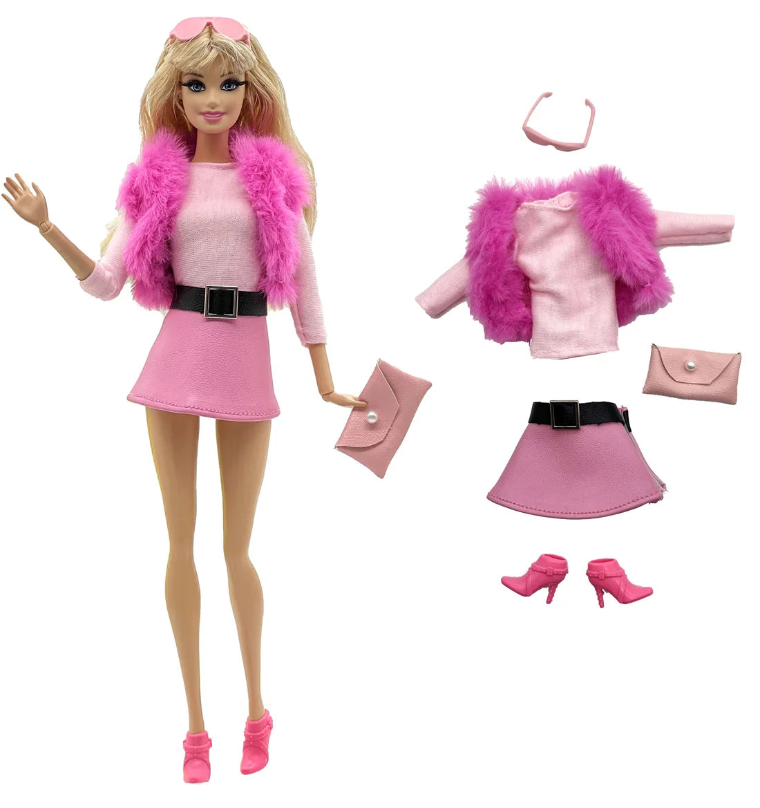 1 Set Cloth Doll Accessories Fashion Model Casual Wear Cool Clothes for 11.5 Inch 30cm Doll Kids or Birthday Gift