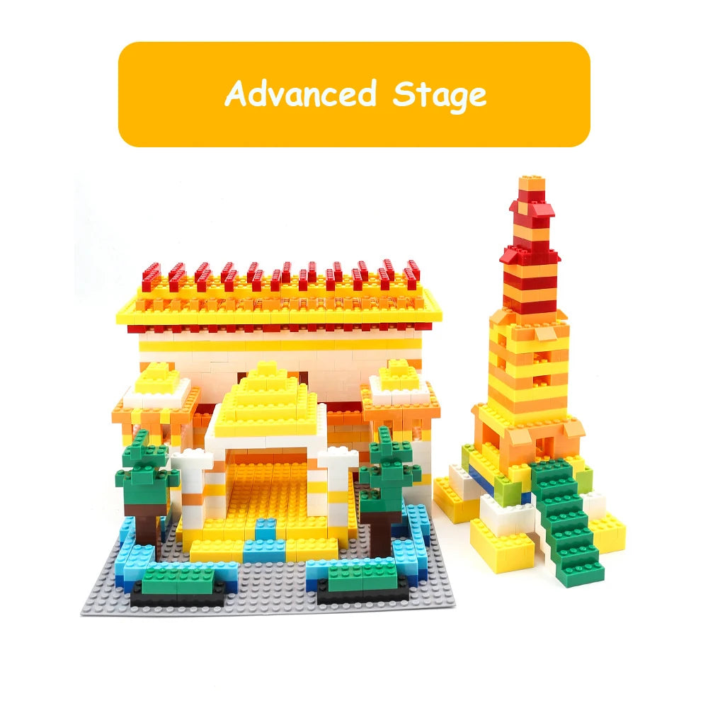 125/250g Building Blocks Bulk Set City Classic Bricks Colorful Assembly DIY Creative Toy Educational Interactive Toy for Kids