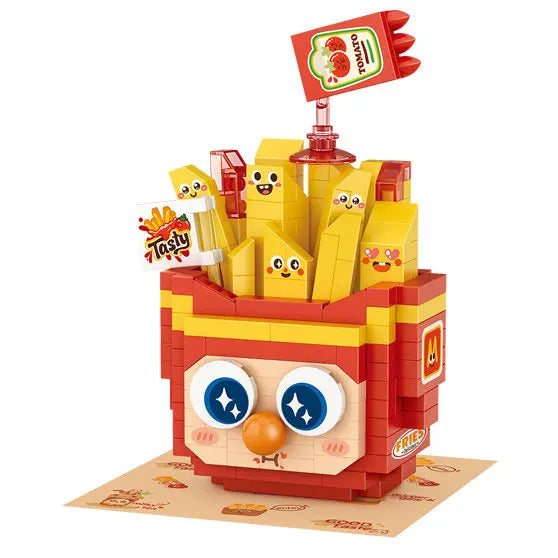 House Building Blocks Household Appliance Dessert Store Street View Snack Children's Toys Boys Girls Gifts Compatible With Lego