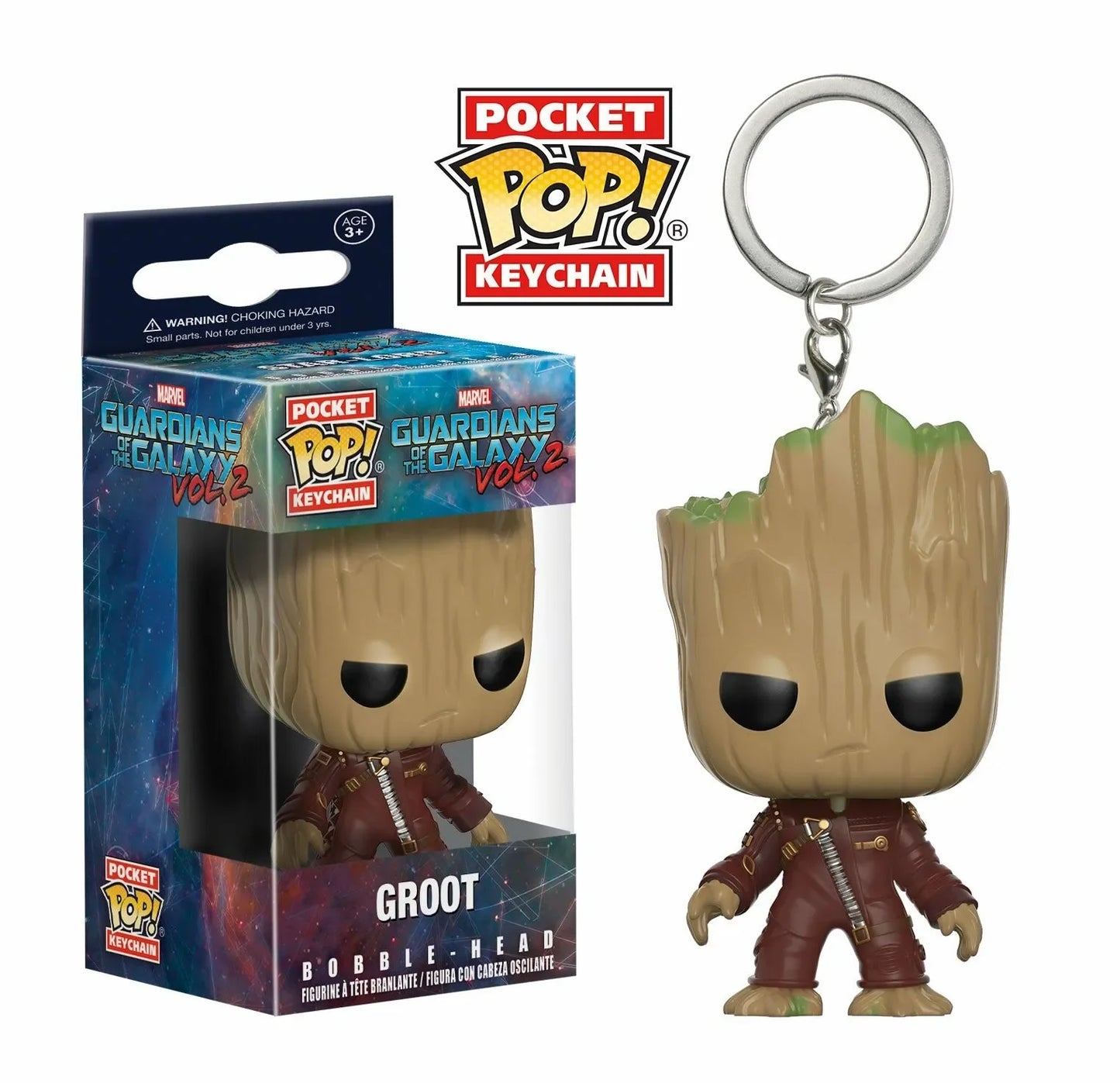 FUNKO pop Guardians of the Galaxy 2 Star-Lord Rocket Tree man Grootted Keychain toys for Children gift with retail box