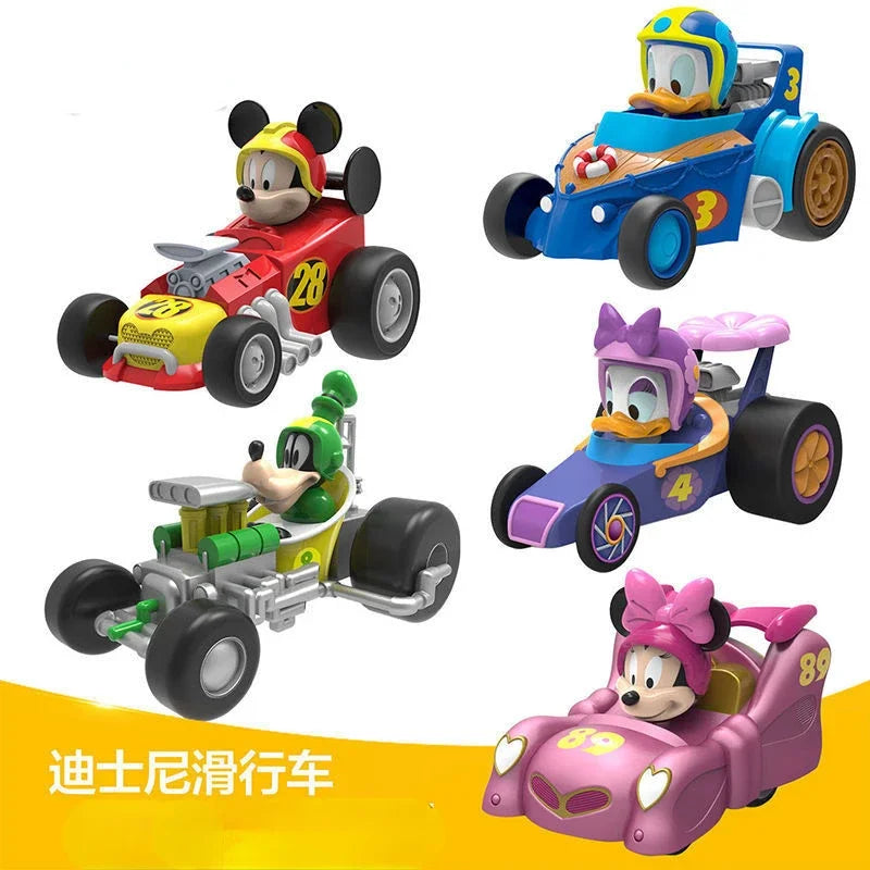 Mickey Minnie Donald Duck Daisy Goofy new cute fun creative cartoon fall-resistant inertia boost car children's educational toy
