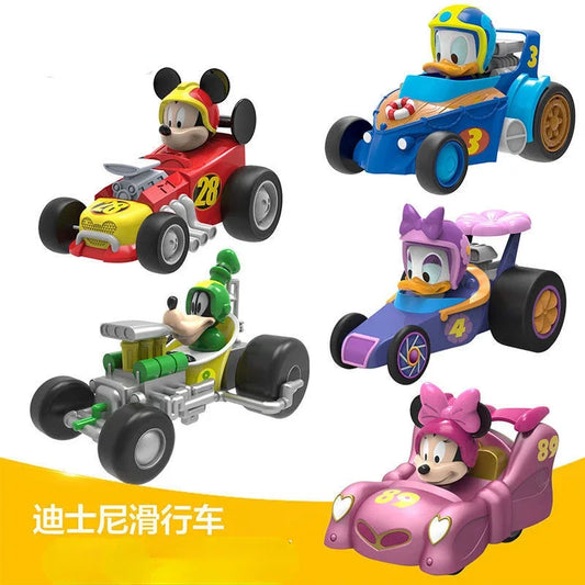 Mickey Minnie Donald Duck Daisy Goofy new cute fun creative cartoon fall-resistant inertia boost car children's educational toy