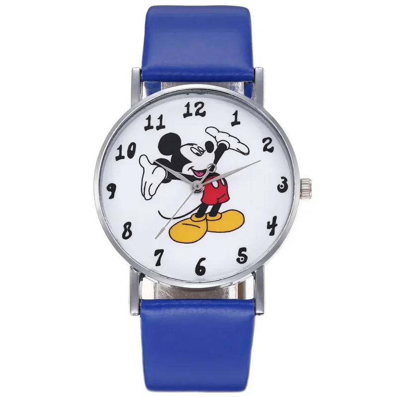 Disney Stitch Mickey Mouse Women Men Fashion Watch Stainless Steel Casual Quartz Watch Gift kids Party Birthday Gifts Watch