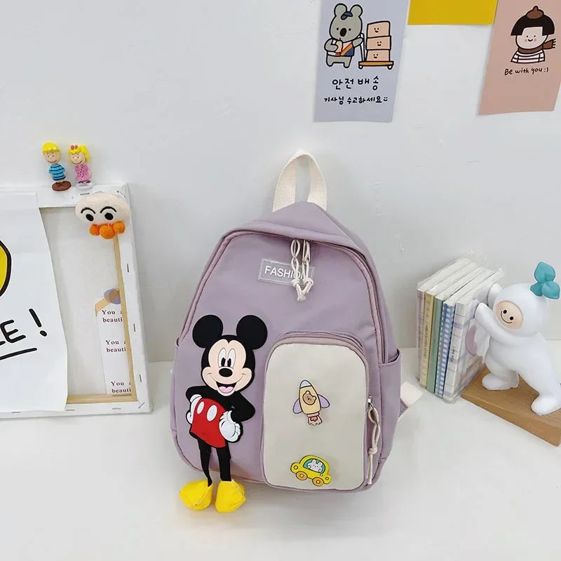 Disney New Plush Bag Cartoon Oxford Fabric Backpack Kindergarten Baby's Schoolbag Casual Small Backpack  holiday birthday gift