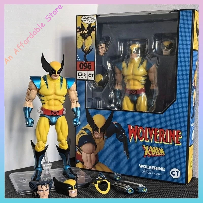 In Stock Ct Toys Mafex 096 Manga Version Wolverine Action Figure Ct Toys Logan Classic Battle Suit Marvel Mobile Figurine Model