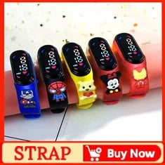 2024 Disney Mickey Mouse watch Minnie Mouse Anime Figure Children watch For Kids Boys Girls Cartoon watches Gifts Toys With Box