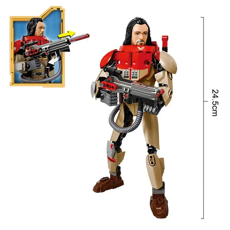 Space Wars Buildable Figure Stormtrooper Darth Vader Rey Kyle Ren Luke Skywalker Figure Toys Building Block Compatible With Lego