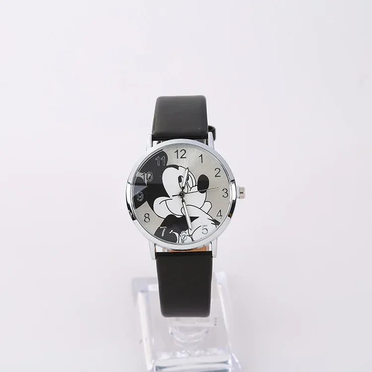 Disney Stitch Mickey Mouse Women Men Fashion Watch Stainless Steel Casual Quartz Watch Gift kids Party Birthday Gifts Watch