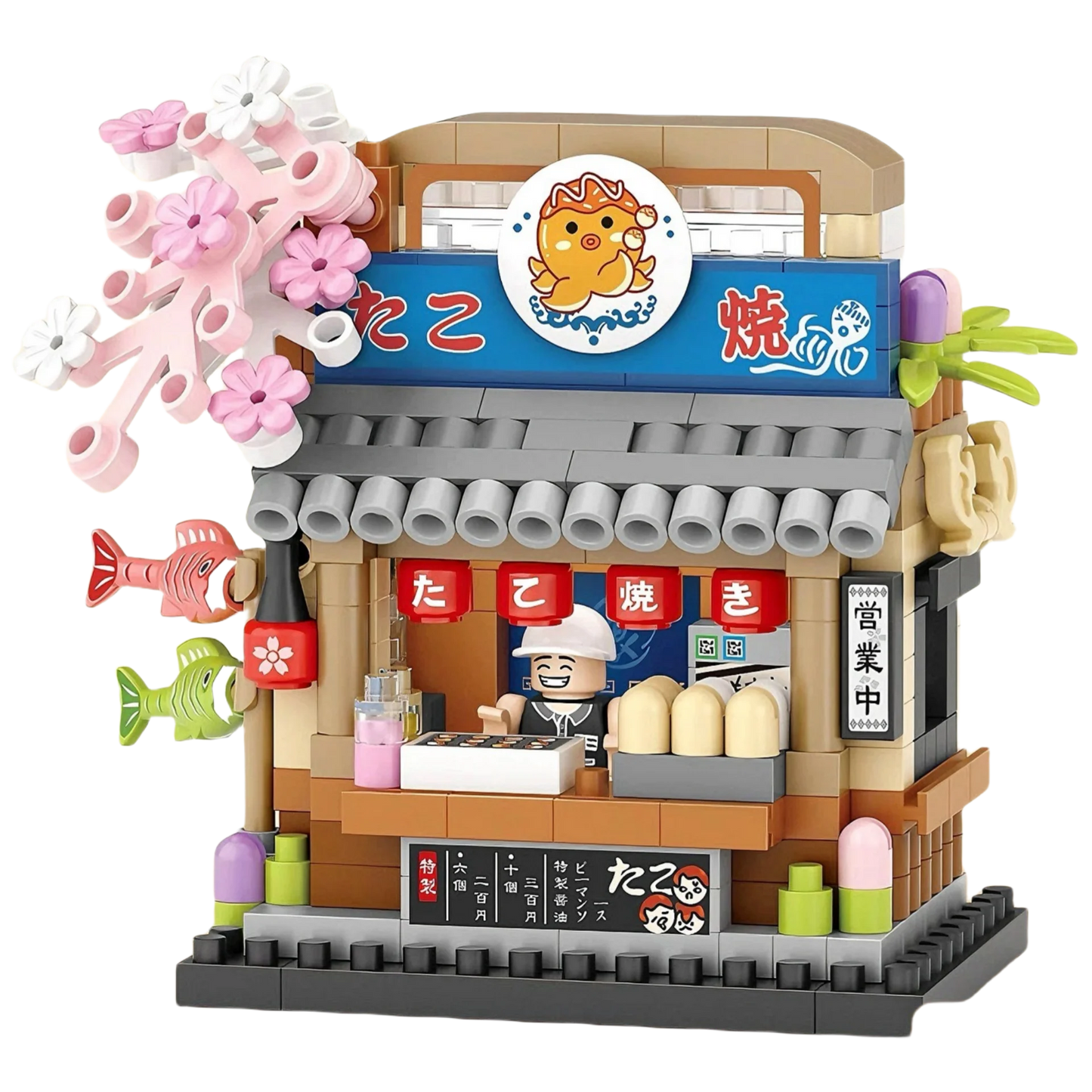 House Building Blocks Household Appliance Dessert Store Street View Snack Children's Toys Boys Girls Gifts Compatible With Lego