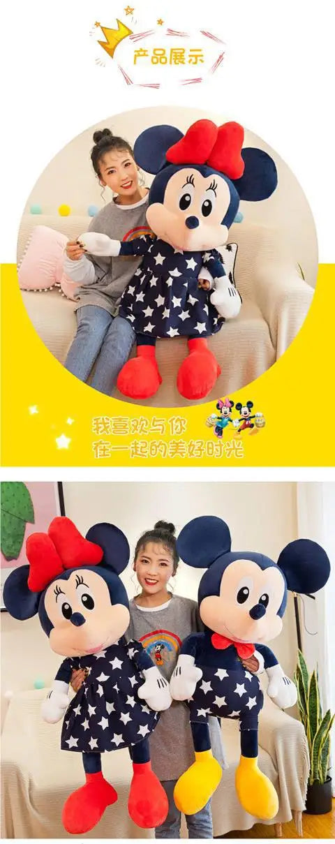 Disney Mickey Mouse Star Minnie Mouse Plush Toy Cartoon Anime Mickey Mouse Plush Doll Pillow As A Birthday Gift for Girlfriend