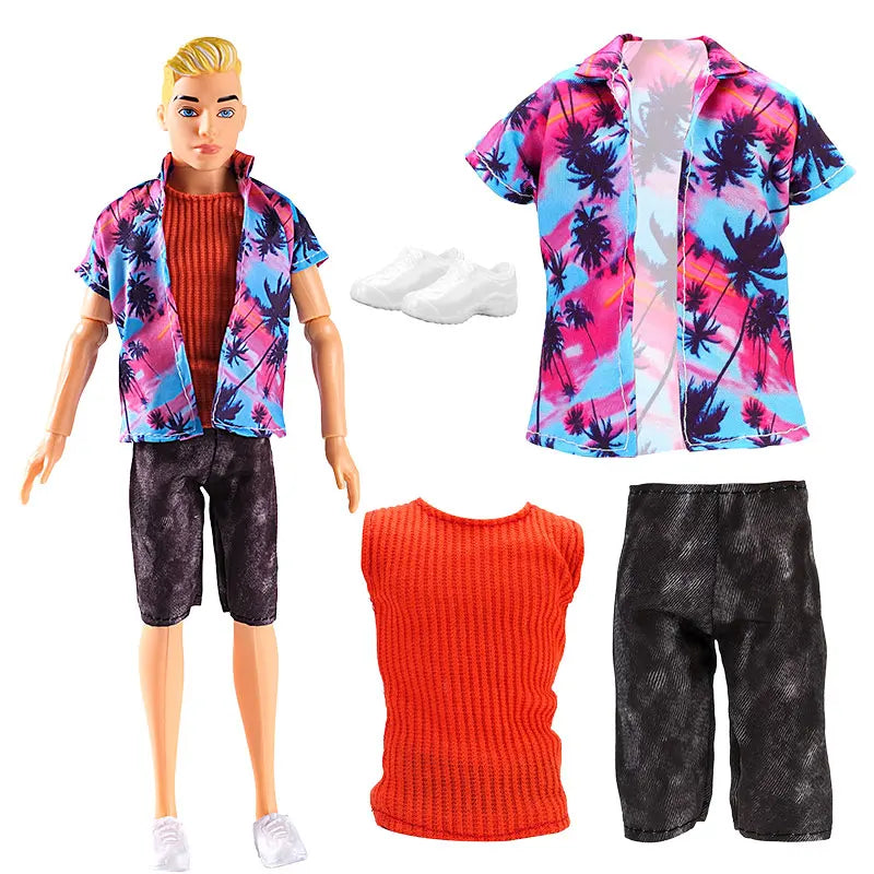 30cm Doll Clothes For Dolls Fashion Shirt+Pants Hat Shoes Coat Clothes For Girl Dolls Boy Children's Gift Doll House Accessories