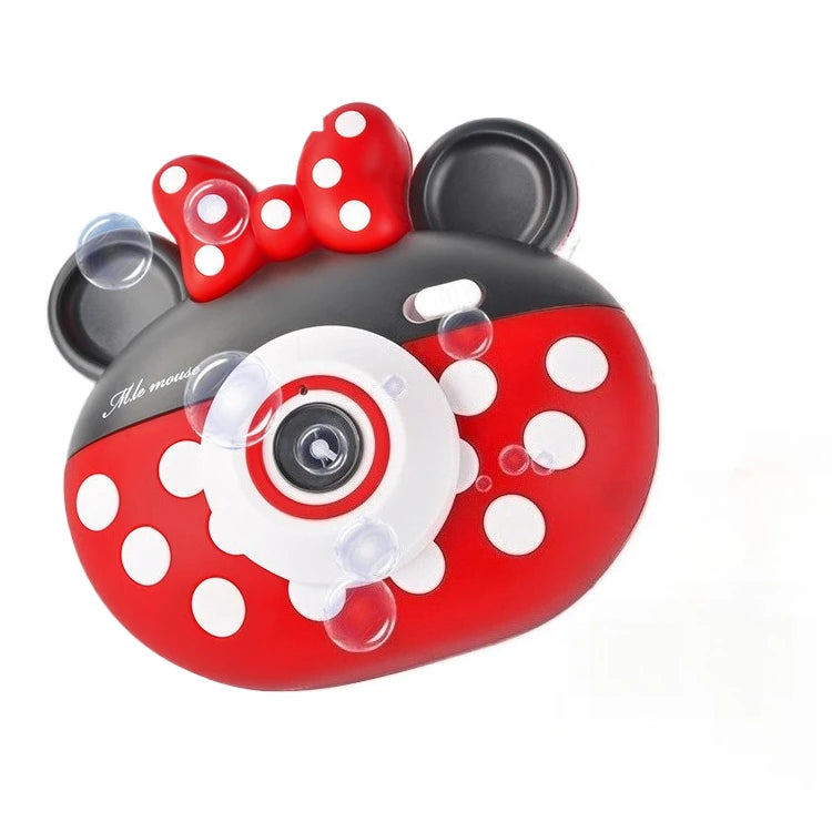Disney Mickey cartoon new bubble machine Magic Wand camera bubble machine toy new Mickey Mouse Minnie electric children's gift