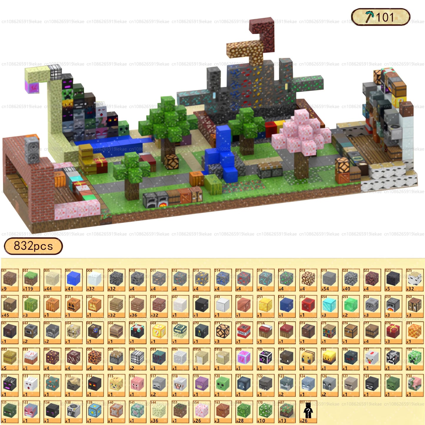 Magnetic Building Blocks Kid Toys Magnet Cube Set Mine World for Age 3+ Boys Girls DIY Model Children Magnets Toys Sensory Gifts