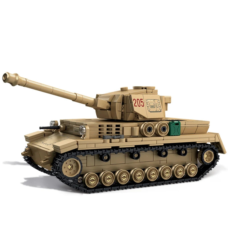 World War 2 WW2 Army Military Soldiers SWAT Leopard 2A7 Main Battle Tank Assemble Building Blocks Bricks Children's Toys Gift