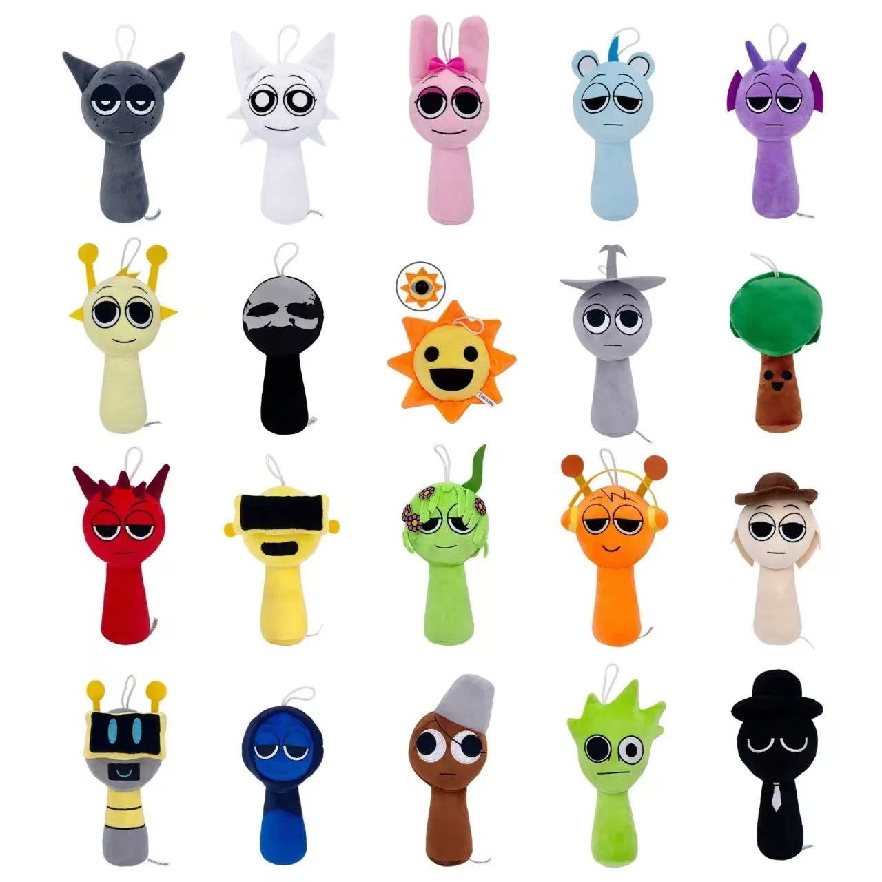 Sprunki Plush Toys Mr Fun Computer Wenda Simon Raddy Brud Sprunki Plushie Soft Toy Cartoon Pillow Stuffed Doll for Chrismas Gift