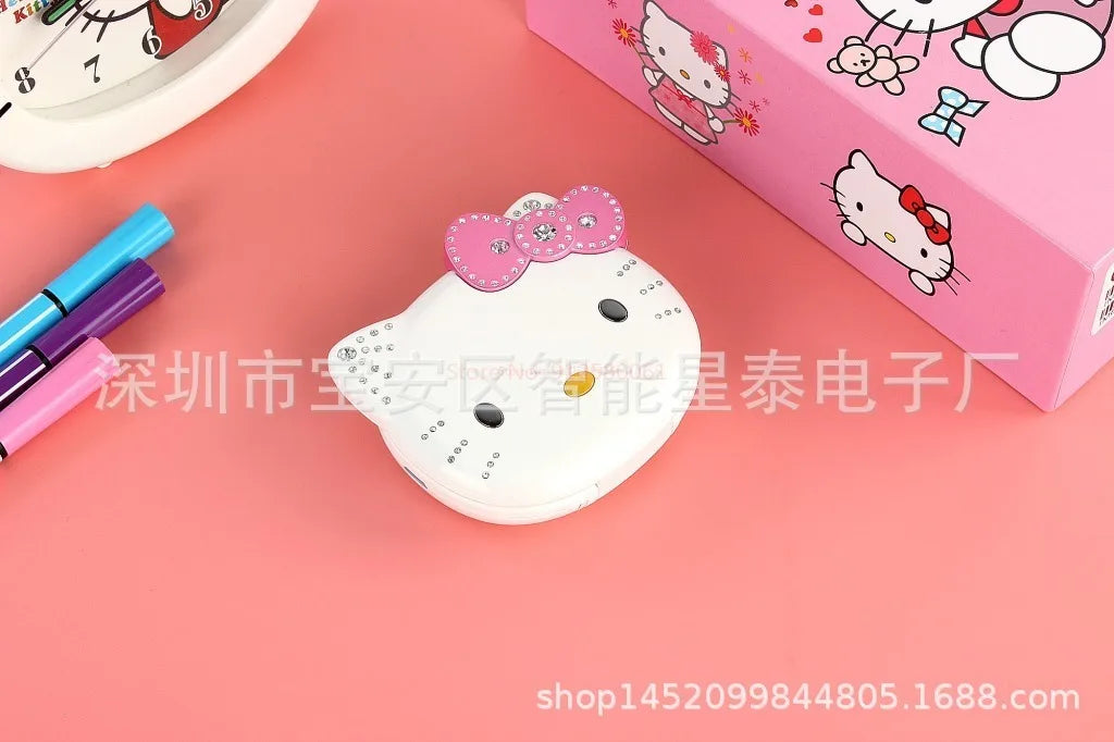 2024 Sanrio Hello Kitty Flip Phone Kawaii K688 Cartoon Kids Taiml Cute Mini Phone Birthday Fashion Girls Gifts Toys For Children