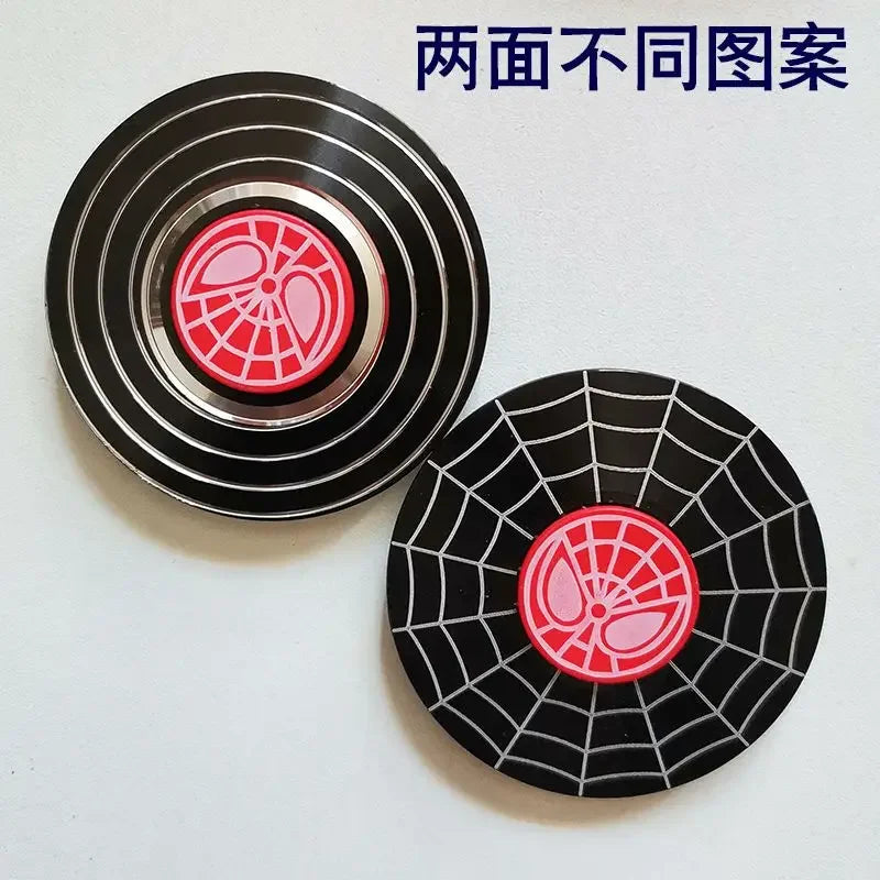 Marvel Spider-Man Captain America Metal Fidget Spinner Creative Personality Cool Decompression Fidget Spinner Children's Toy