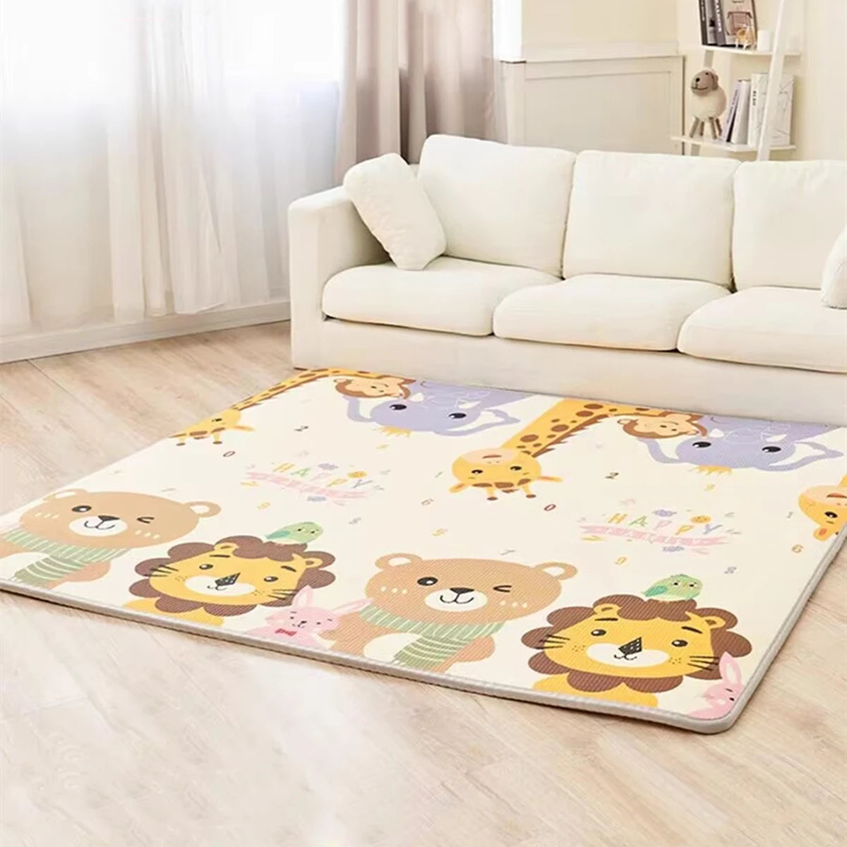 200x180/180x150/180x120cm Play Mat for Children's Thick Safety Mat Friendly Crawling Play Mats Folding Mat Carpet Rug Playmat