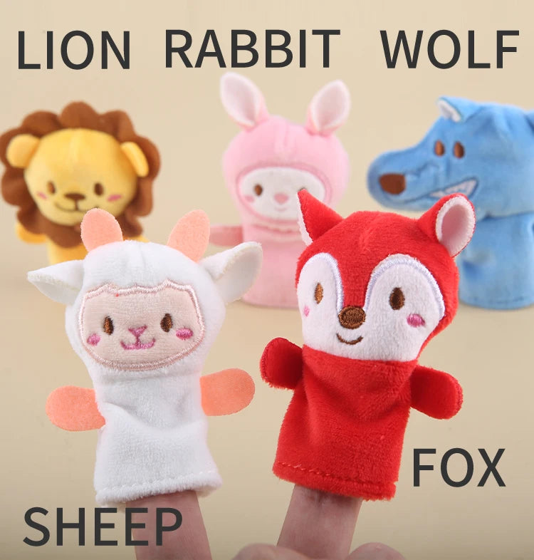 Kindergarten Story Teaching Aids Children Education Dolls Animal Plush kids toys Baby Finger puppets Doll Baby Hand puppet Toys
