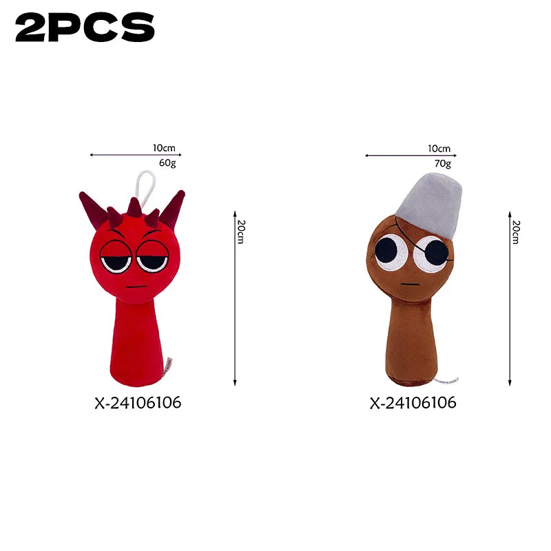 Sprunki Plush Toys Mr Fun Computer Wenda Simon Raddy Brud Sprunki Plushie Soft Toy Cartoon Pillow Stuffed Doll for Chrismas Gift