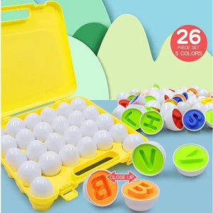 Matching Eggs Toys for Kids 1 2 3Toddlers Montessori Toys Easter Eggs Baby Shape Sorter Games Children Educational Learning Toys