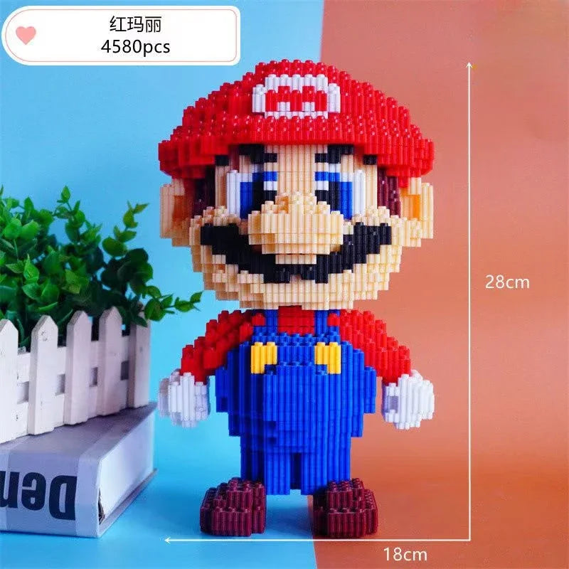 Super Mario Large Block Puzzle Assembly Toy 3D Puzzle Children's Birthday Gift Desktop Decoration