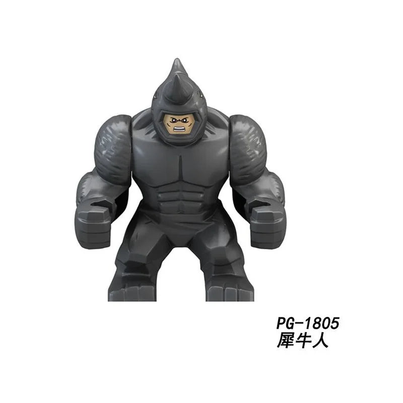 Marvel Superhero Anime Doll Building Blocks Venom Massacre Symbiosis, Spider Man Deadpool Wolverine Couple Gift Toy