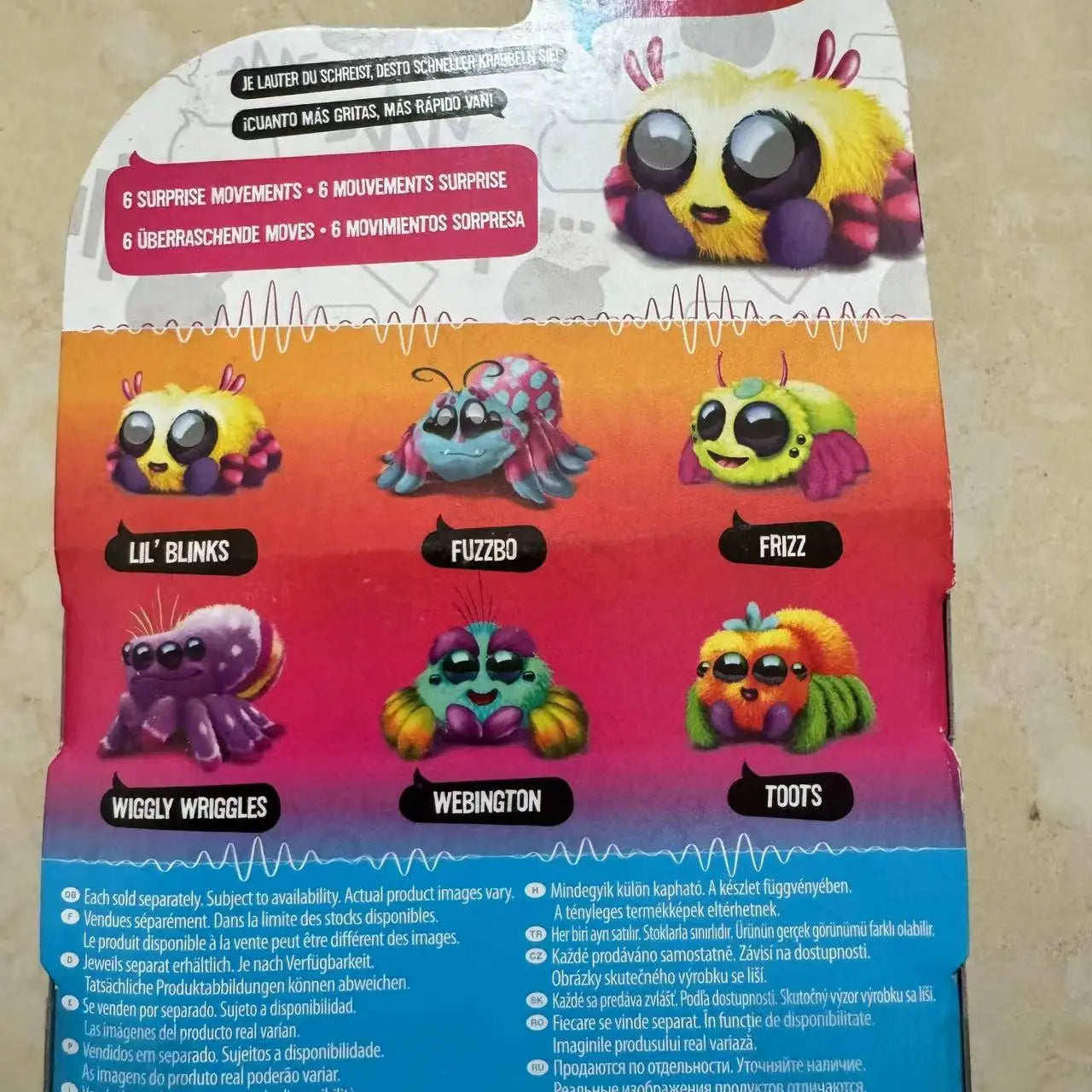 Original Yellies Voice Activated Spider Pet Interactive Toys Cute Yellies Spider Screams Electronic Pets Toys Figure Model