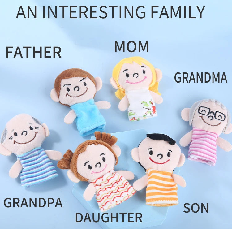 Kindergarten Story Teaching Aids Children Education Dolls Animal Plush kids toys Baby Finger puppets Doll Baby Hand puppet Toys