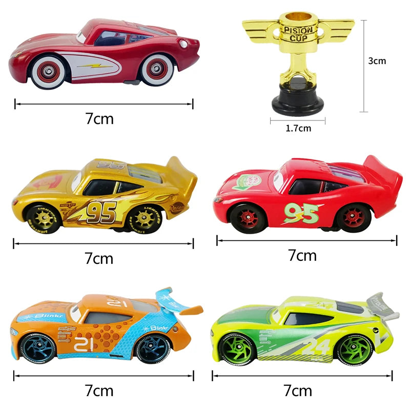 Cars Disney Pixar Car 2 3 Alloy Car Lightning McQueen Jackson Storm Mack Sally Truck Diecast Model Toy Children Birthday Gift