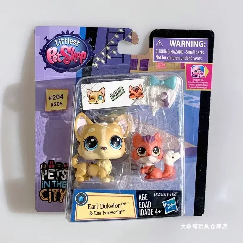 Original Hasbro Littlest Pet Shop Doll Toys Cute Animal Action Figure Big Eyed Pet Model Collection Toy Children's Birthday Gift
