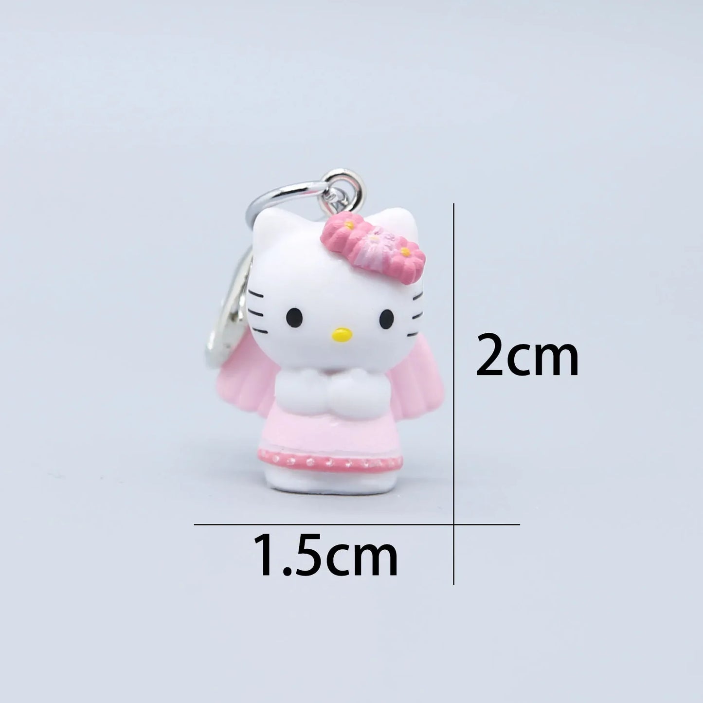 New Hello Kitty Kawaii Mini Doll Keychain Anime Kuromi Sanrios Decor Car Key Ring Pendant Creative Fashion Hanging Gifts Toys