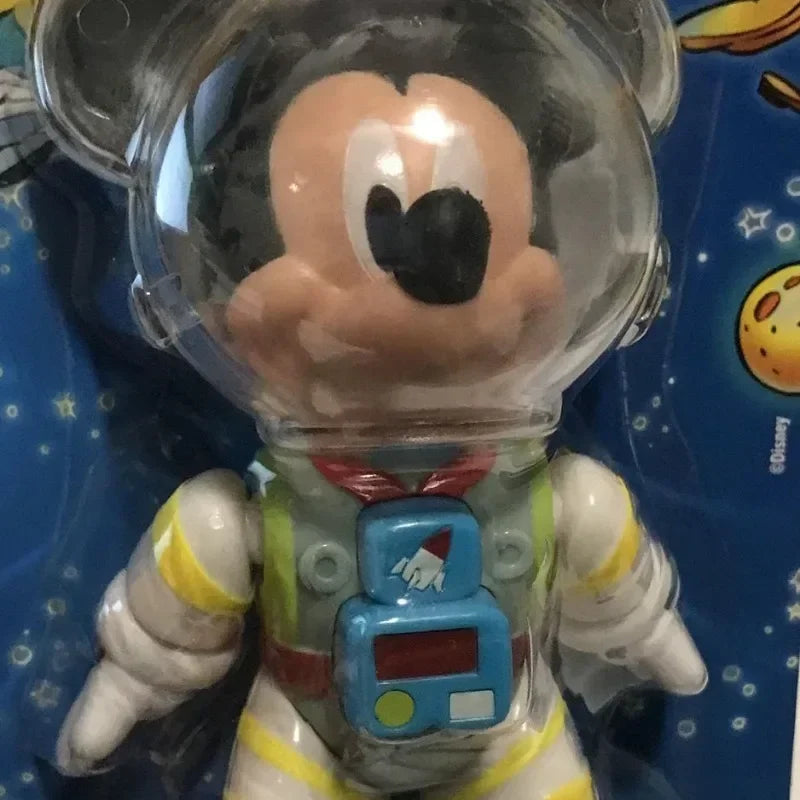 13cm Disney Mickey Space Doll Ornaments Toys Astronaut Cartoon Helmet Detachable Desktop ornaments Kids Birthday Christmas Gifts