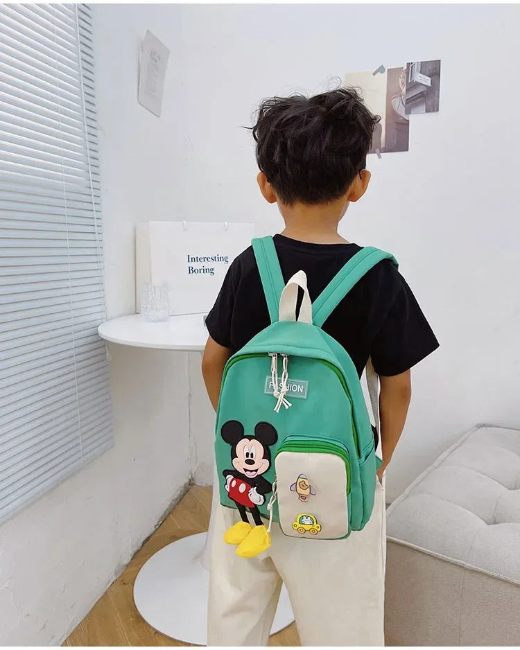 Disney New Plush Bag Cartoon Oxford Fabric Backpack Kindergarten Baby's Schoolbag Casual Small Backpack  holiday birthday gift