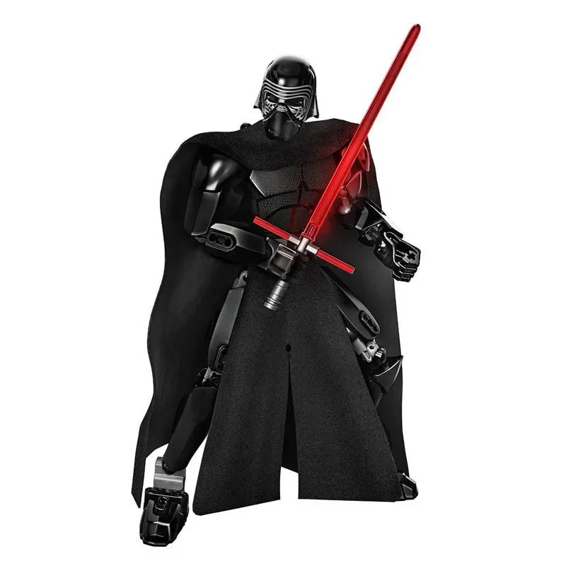 Space Wars Buildable Figure Stormtrooper Darth Vader Rey Kyle Ren Luke Skywalker Figure Toys Building Block Compatible With Lego
