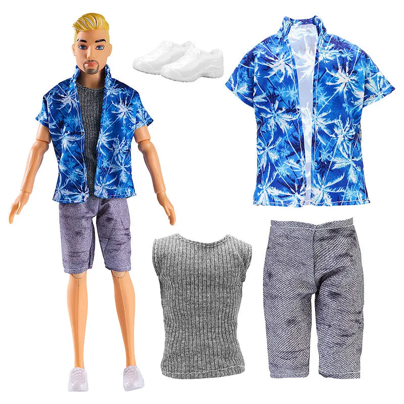 30cm Doll Clothes For Dolls Fashion Shirt+Pants Hat Shoes Coat Clothes For Girl Dolls Boy Children's Gift Doll House Accessories