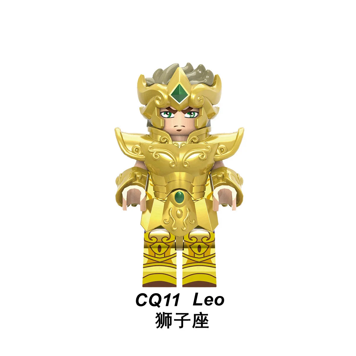 6/12Pcs/Set Anime Saint Seiya Building Blocks Athena Shiryu Ikki Golden Warrior Figures Bricks Cartoon Toys For Children Gifts