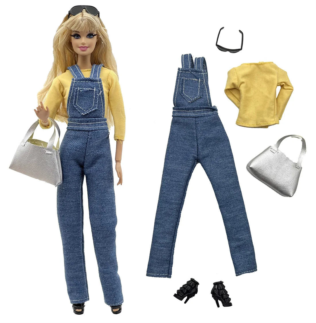 1 Set Cloth Doll Accessories Fashion Model Casual Wear Cool Clothes for 11.5 Inch 30cm Doll Kids or Birthday Gift