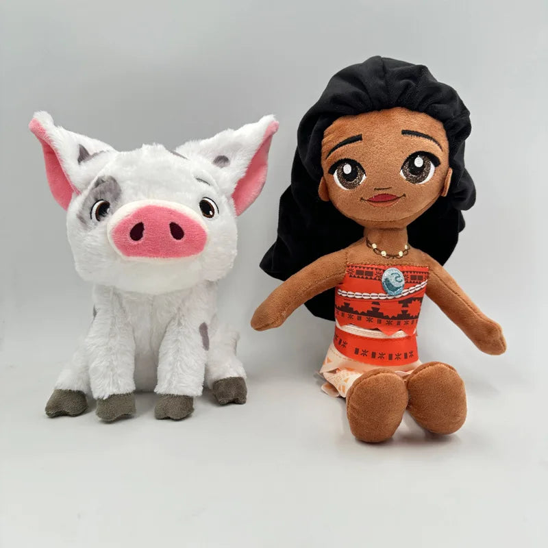 New Disney Moana Plush Toys Cartoon Anime Stuffed Animals Dolls Princess Pet Pig Pua Maui Heihei Rooster Soft Toy Birthday Gifts
