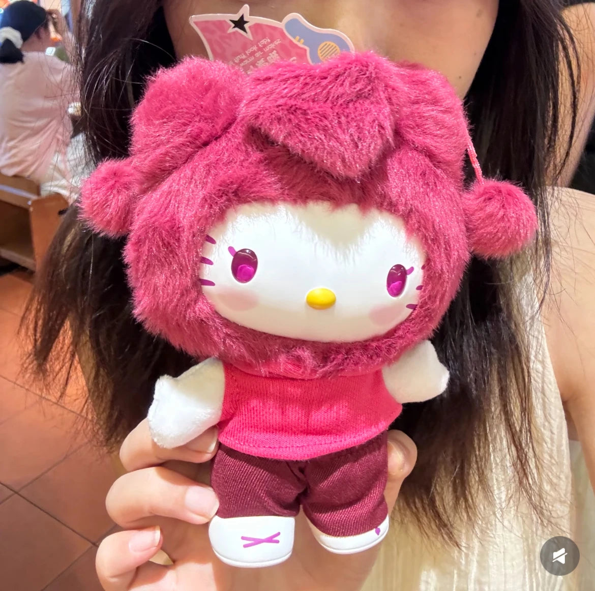 Genuine Hellokitty Pop Star Series Blind Box Trendy Toys Kawai Vinyl Plush Bag Pendant Collect Dolls Mystery Box Birthday Gift