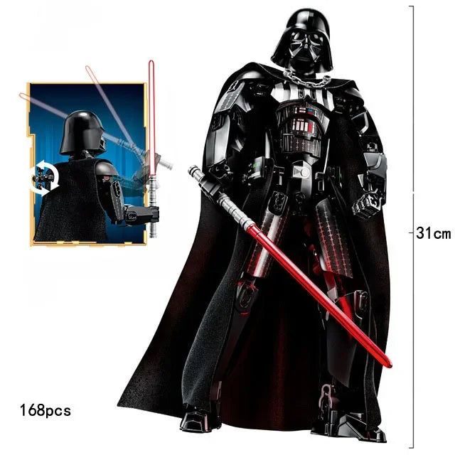 Space Wars Buildable Figure Stormtrooper Darth Vader Rey Kyle Ren Luke Skywalker Figure Toys Building Block Compatible With Lego