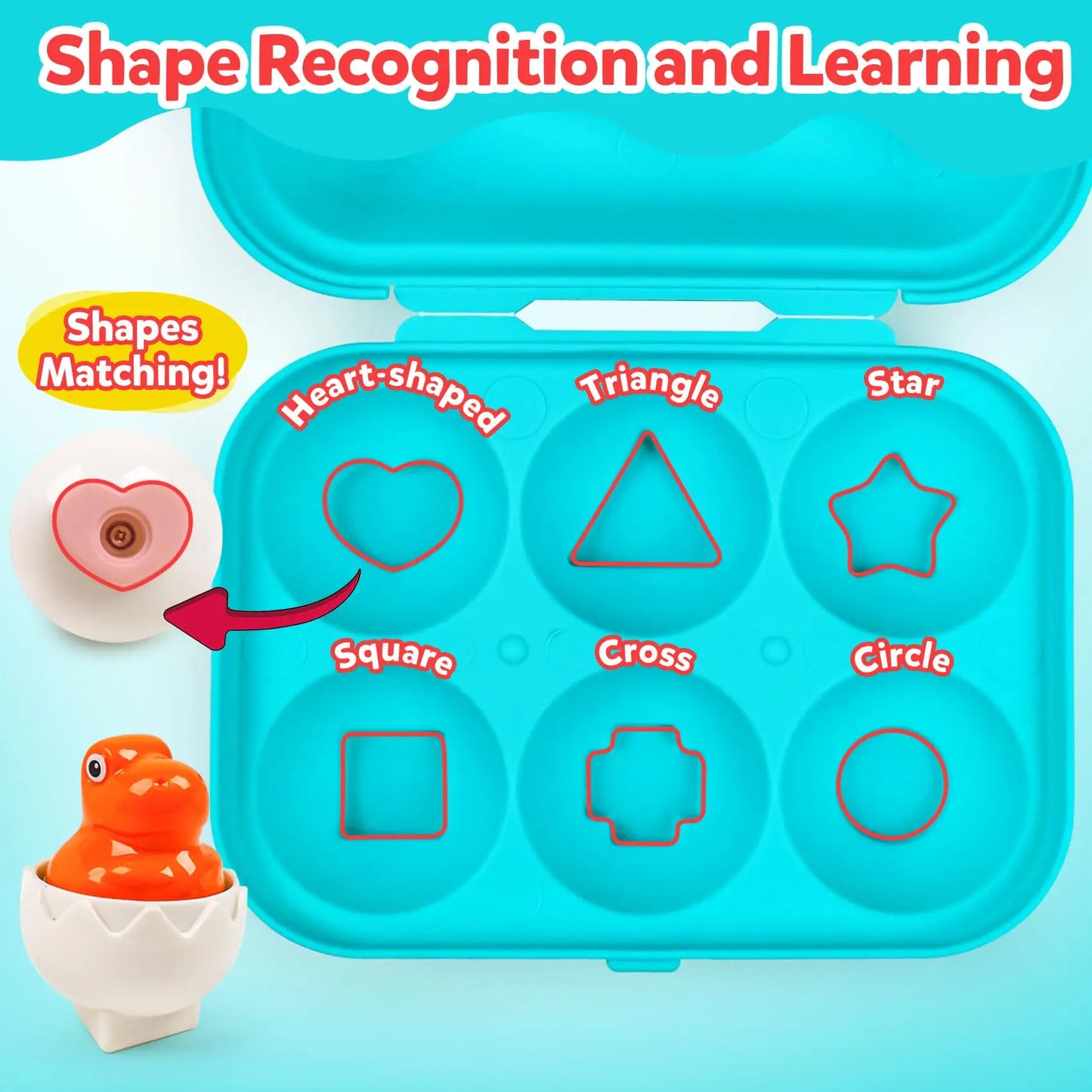 Matching Eggs Toys for Kids 1 2 3Toddlers Montessori Toys Easter Eggs Baby Shape Sorter Games Children Educational Learning Toys