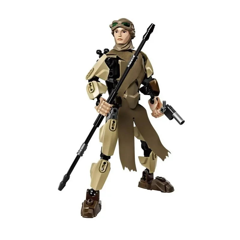Space Wars Buildable Figure Stormtrooper Darth Vader Rey Kyle Ren Luke Skywalker Figure Toys Building Block Compatible With Lego