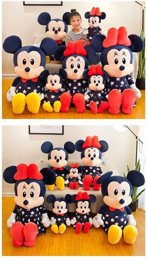 Disney Mickey Mouse Star Minnie Mouse Plush Toy Cartoon Anime Mickey Mouse Plush Doll Pillow As A Birthday Gift for Girlfriend