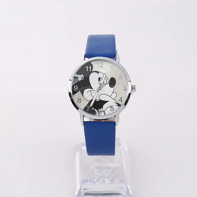 Disney Stitch Mickey Mouse Women Men Fashion Watch Stainless Steel Casual Quartz Watch Gift kids Party Birthday Gifts Watch