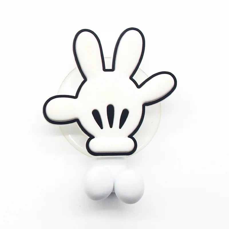 Disney  Stitch Anime Figure Mickey Mouse kids Toothbrush Holder Minnie Mouse Cartoon Wall Mounted Shelf Kitchen Bathroom Toys