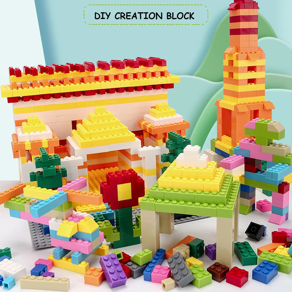 125/250g Building Blocks Bulk Set City Classic Bricks Colorful Assembly DIY Creative Toy Educational Interactive Toy for Kids