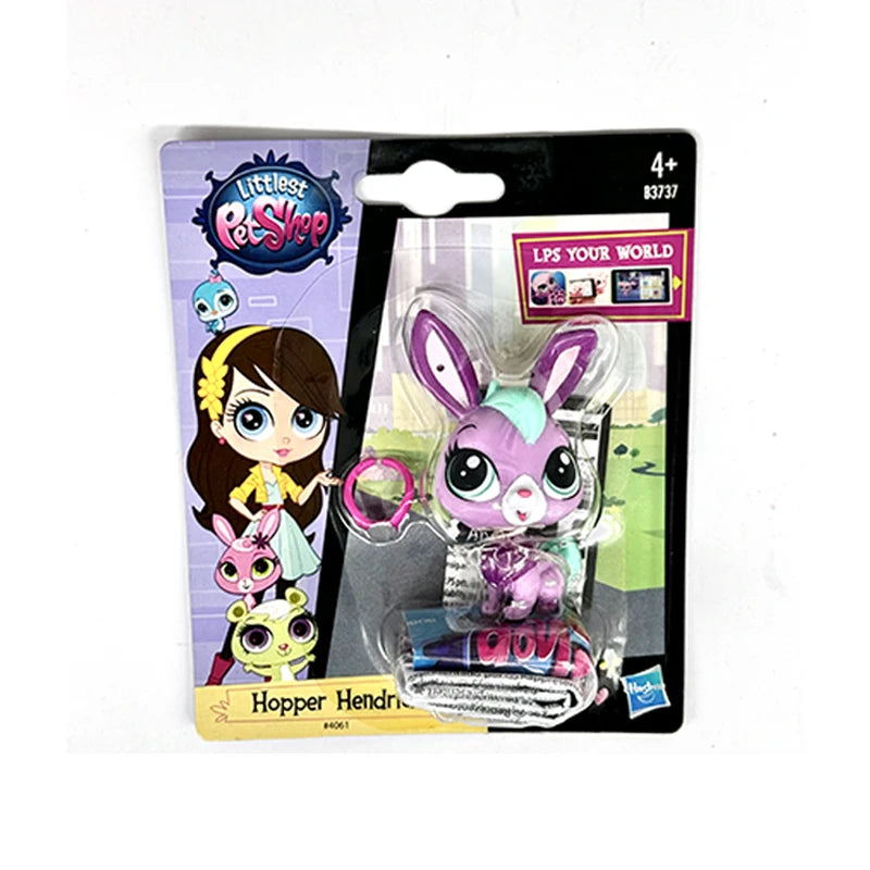 Original Hasbro Littlest Pet Shop Doll Toys Cute Animal Action Figure Big Eyed Pet Model Collection Toy Children's Birthday Gift